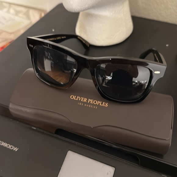 Oliver peoples sun-f blk acetate/ glass  lens Japan ov5393sf marine polar - Picture 1 of 11
